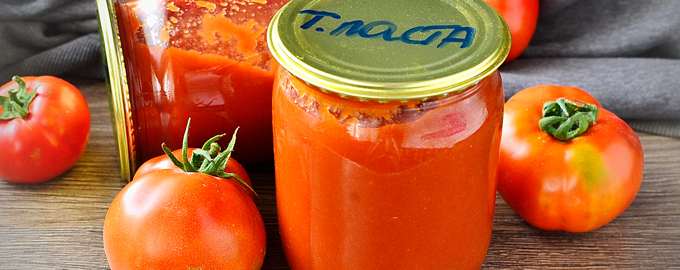 рецепт домашньої томатної пасти на зиму